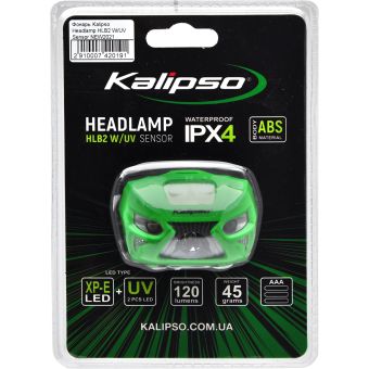 Налобний світлодіодний ліхтар Kalipso Headlamp HLB2 W / UV Sensor