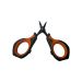 Ножницы рыбацкие Tunala - Черно-оранжевые (Black/Orange) - 9,2 см - 15 г - С прорезиненными ручками