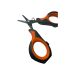 Ножницы рыбацкие Tunala - Черно-оранжевые (Black/Orange) - 9,2 см - 15 г - С прорезиненными ручками