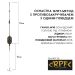 Оснащенный Монтаж RPF Флет-Метод скользящий с противозакручивателем с одним поводком и крючком №10 оснащенным иглой