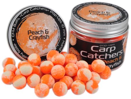 Бойли pop-up Carp Catchers «Peach&Crayfish» 10 мм - Двоколірні