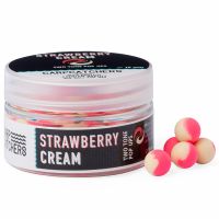 Бойлы pop-up Carp Catchers «Strawberry Cream» 10 мм - Двухцветные