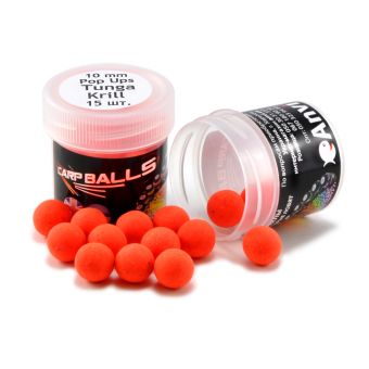 Бойлы Mini Pop Ups CARPBALLS 10 мм Tongue krill (язык криля)