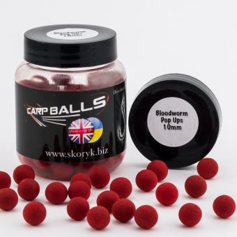 Бойлы Carpballs Pop Ups Bloodworm 10mm (Мотыль)