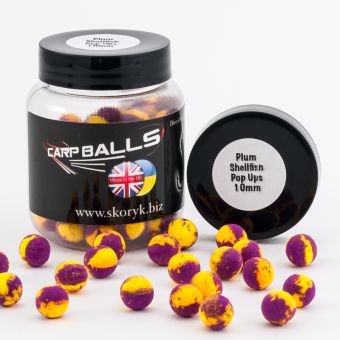 Бойли Carpballs Pop Ups Plum Shellfish 10 мм (Слива Риба)