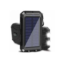 Power Bank (Повербанк) Solar Charger - 20000mAh - С солнечной панелью и фонариком
