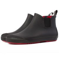 Чоловічі гумові черевики Nordman Beat ПС 30 Чорні з червоною підошвою
