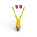 Рогач для підставки або род-пода - Жовтий флуоресцентний - Пластик