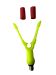 Рогач для підставки або род-пода - Жовтий флуоресцентний - Пластик
