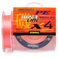 Шнур Kosadaka PE Super Line X4 - Multicolor - 150 метрів