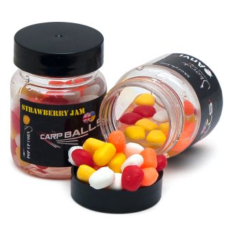 Плаваюча силіконова кукурудза в дипі CarpBalls Anvi - Strawberry Jam (полуничний джем)
