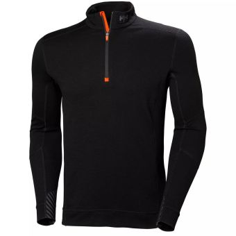 Термофутболка чоловіча Helly Hansen HH Lifa Merino Half Zip - Black