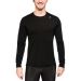 Термокофта чоловіча Aclima LightWool Undershirt Long Sleeve Man Jet Black - 100% вовна мериноса - Чорний