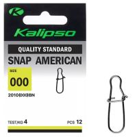 Застежка Kalipso Snap American-2010 - №000 - (000)BN - 4 кг - Сталь - Чёрный никель - 12 шт/уп