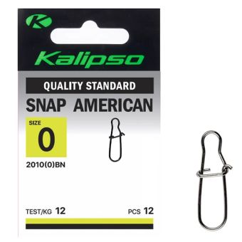 Застібка Kalipso Snap American-2010 - №0 - (0)BN - 12 кг - Сталь - Чорний нікель - 12 шт/уп