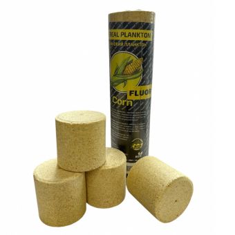 Злаковий технопланктон River Fish Fluoro - Кукурудза - 450 г - Ø50 мм - 4 шт/уп